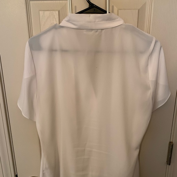Calvin Klein White Blouse Large - Picture 3 of 3
